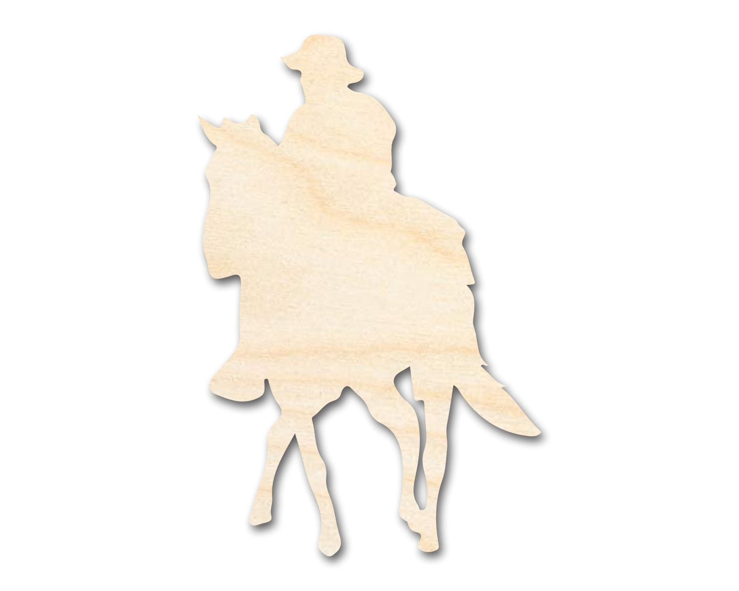 Unfinished Wood Soldier Riding Horse Shape | DIY Craft Cutout | up to 46" DIY - NameSigns.com