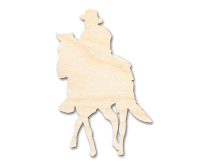 Unfinished Wood Soldier Riding Horse Shape | DIY Craft Cutout | up to 46" DIY - NameSigns.com