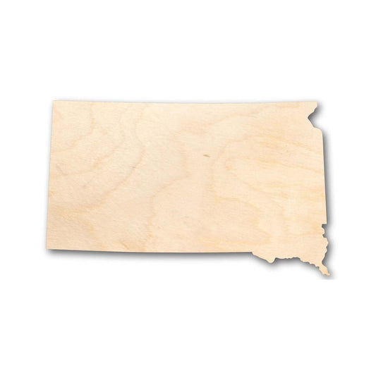 Unfinished Wood South Dakota Shape - State - Craft - up to 46" DIY - NameSigns.com