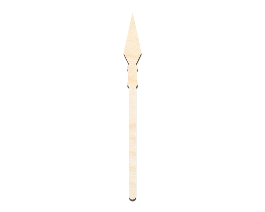 Unfinished Wood Spear Silhouette - up to 46" DIY - NameSigns.com