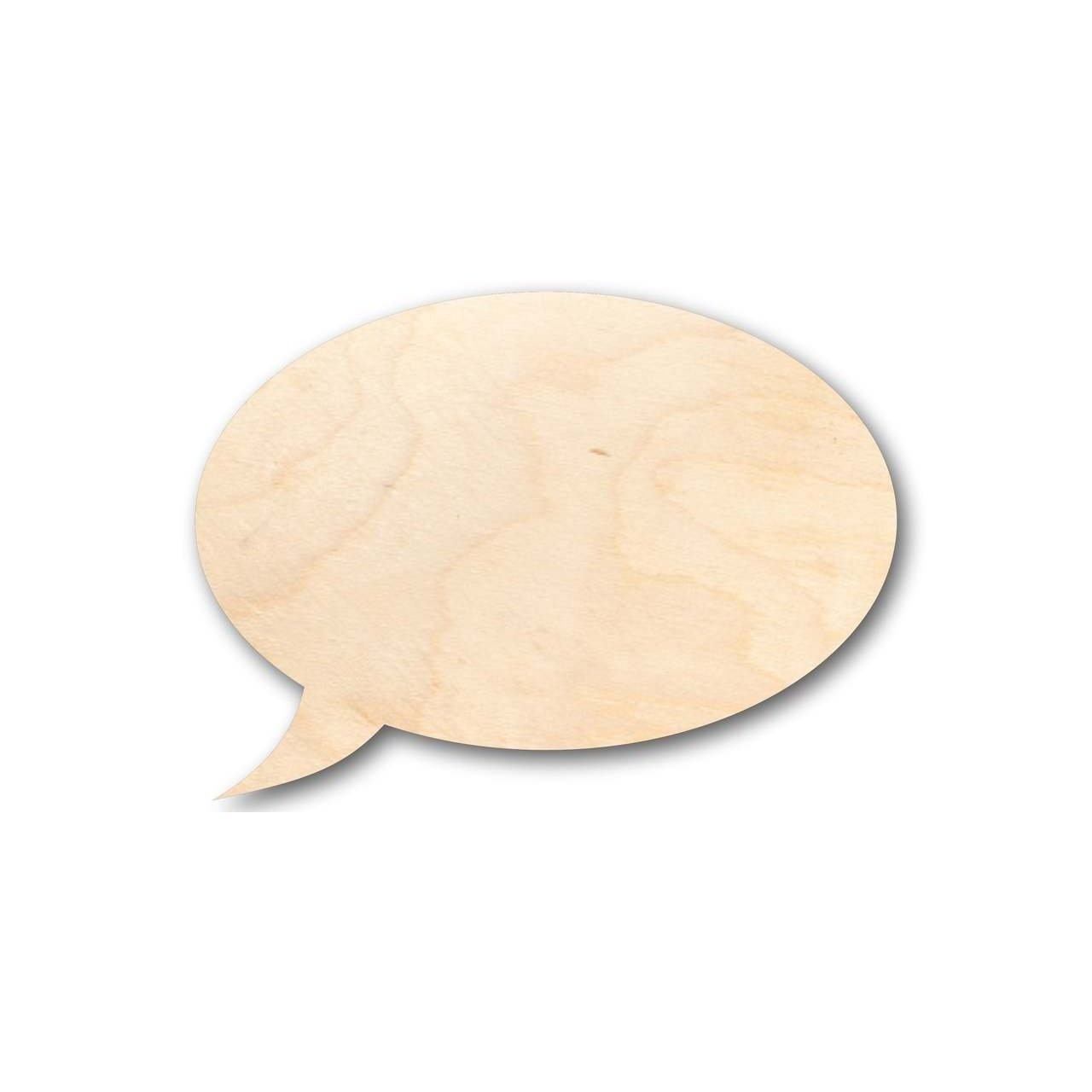 Unfinished Wood Speech Bubble Shape - Craft - up to 46" DIY - NameSigns.com