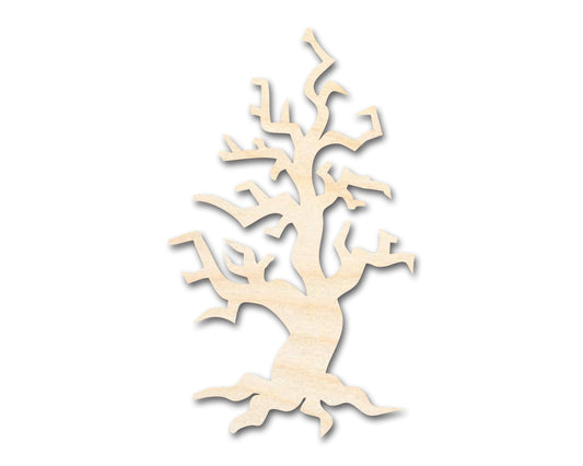 Unfinished Wood Spooky Tree Shape - Craft - up to 46" - NameSigns.com