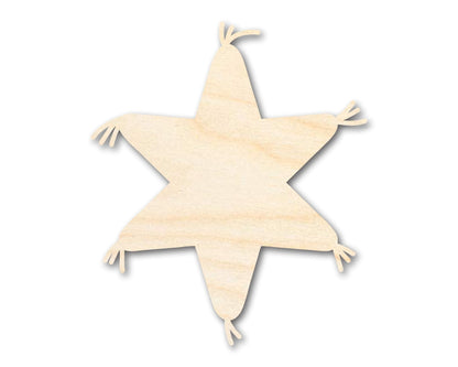 Unfinished Wood Star Pinata Shape | DIY Craft Cutout | up to 46" DIY - NameSigns.com
