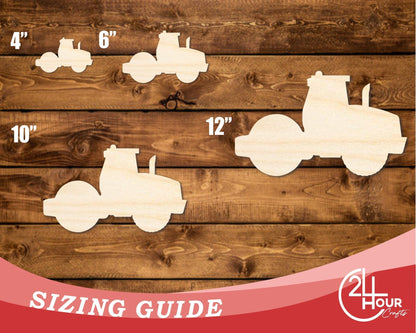 Unfinished Wood Steam Roller Shape | DIY Craft Cutout | up to 46" DIY - NameSigns.com