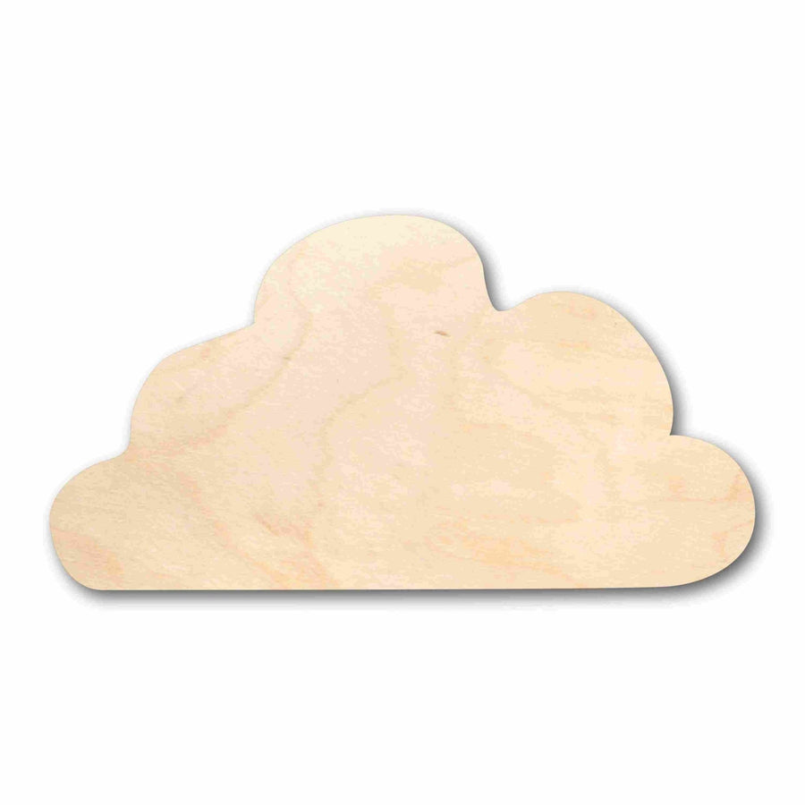 Unfinished Wood Storm Cloud Silhouette - Craft - up to 46" DIY - NameSigns.com