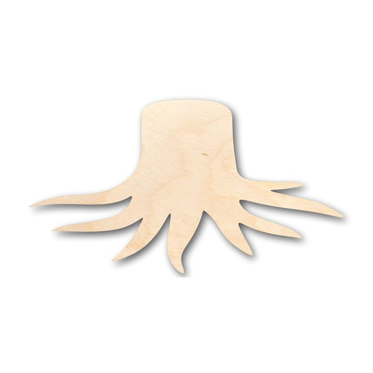Unfinished Wood Stump - DIY Wood Craft Shapes | Natural Birch Plywood Cutout - NameSigns.com