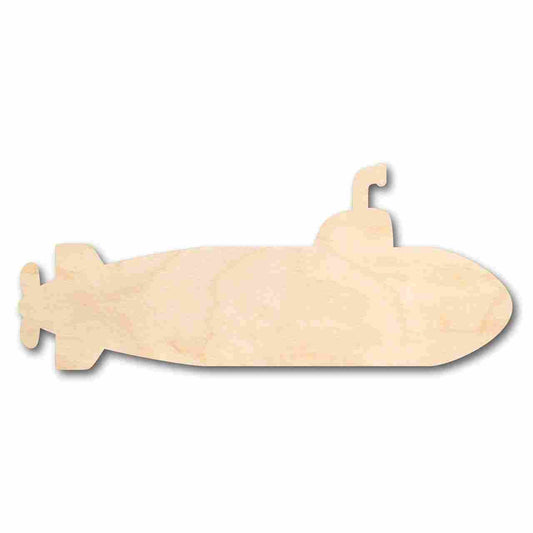Unfinished Wood Submarine Shape - Ocean - Beach - Nursery - Craft - up to 46" DIY - NameSigns.com