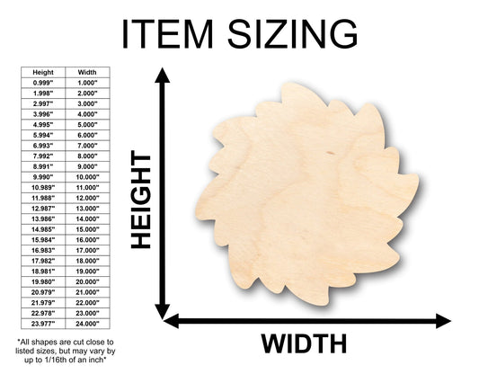 Unfinished Wood Sun Star Shape - Craft - up to 46" DIY - NameSigns.com