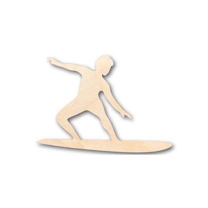 Unfinished Wood Surfer Shape - Surfing - Ocean - Beach - Nursery - Craft - up to 46" DIY - NameSigns.com