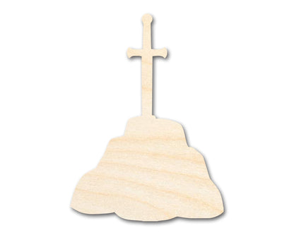 Unfinished Wood Sword in Stone Shape - Craft - up to 46" - NameSigns.com