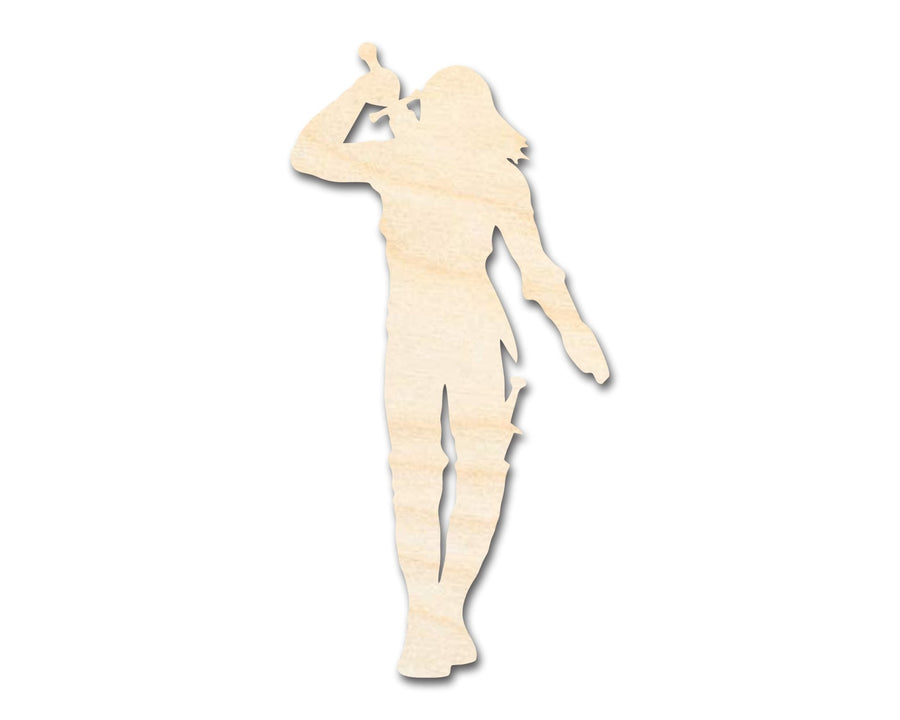 Unfinished Wood Swordsman Shape - Craft - up to 46" - NameSigns.com