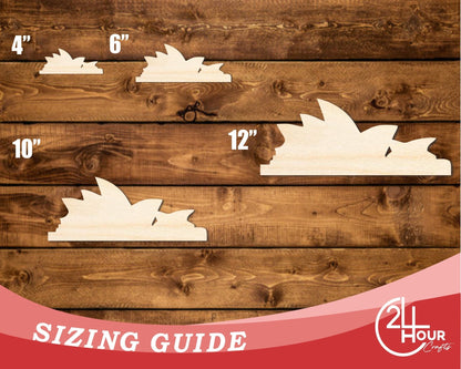 Unfinished Wood Sydney Opera House Shape | DIY Craft Cutout | up to 46" DIY - NameSigns.com