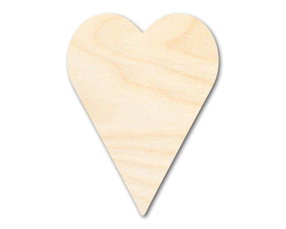 Unfinished Wood Tall Heart Shape | Valentine's Day | DIY Craft Cutout | Up to 46" - NameSigns.com