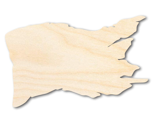 Unfinished Wood Tattered Flag Shape | Pirate Flag | Craft Cutout | up to 46" DIY - NameSigns.com