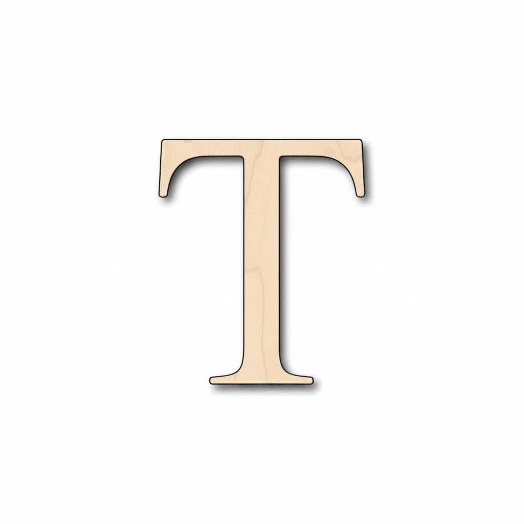 Unfinished Wood Tau Silhouette - Craft - up to 46" DIY - NameSigns.com