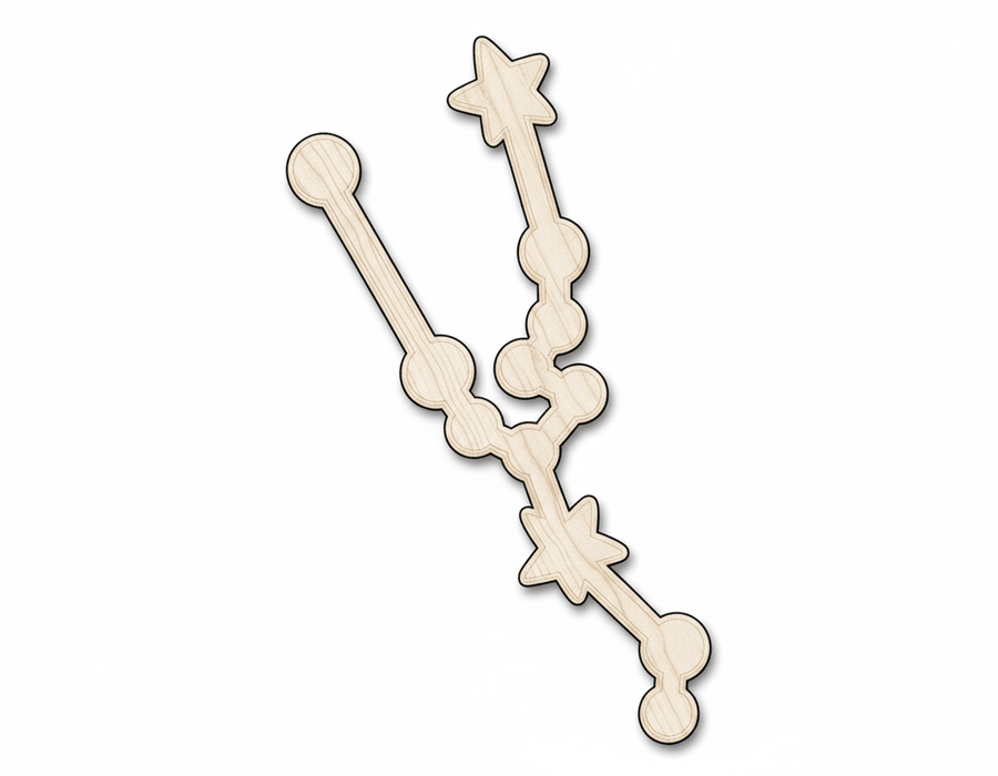Unfinished Wood Taurus Constellation Shape - Zodiac Craft - up to 46" - NameSigns.com