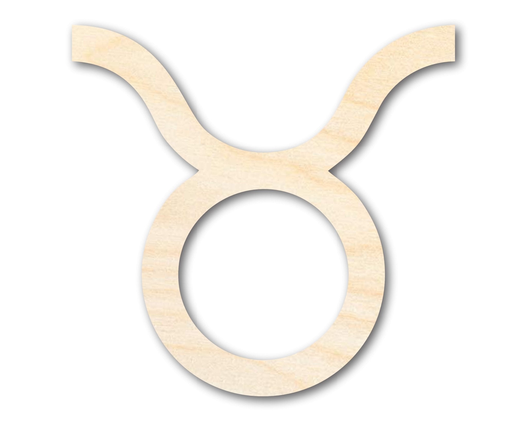 Unfinished Wood Shape Cut Out Unfinished Wood Taurus Sign Shape ...