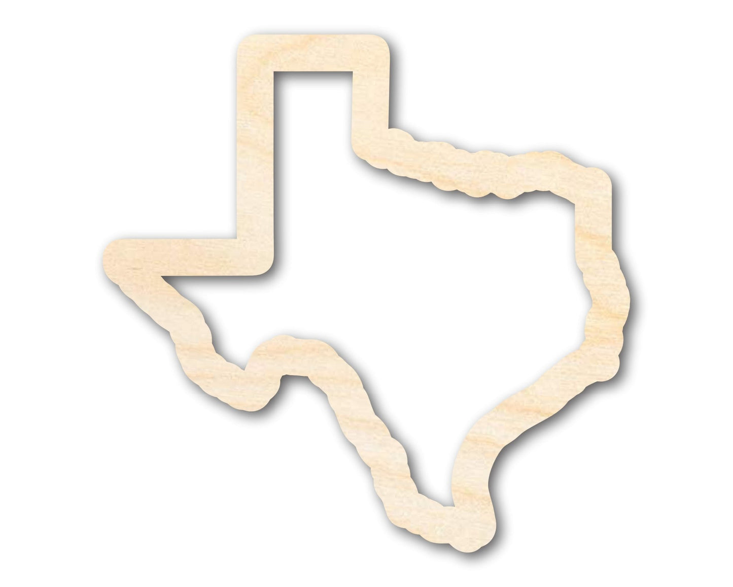 Unfinished Wood Texas Outline Shape | DIY Craft Cutout | up to 46" DIY - NameSigns.com