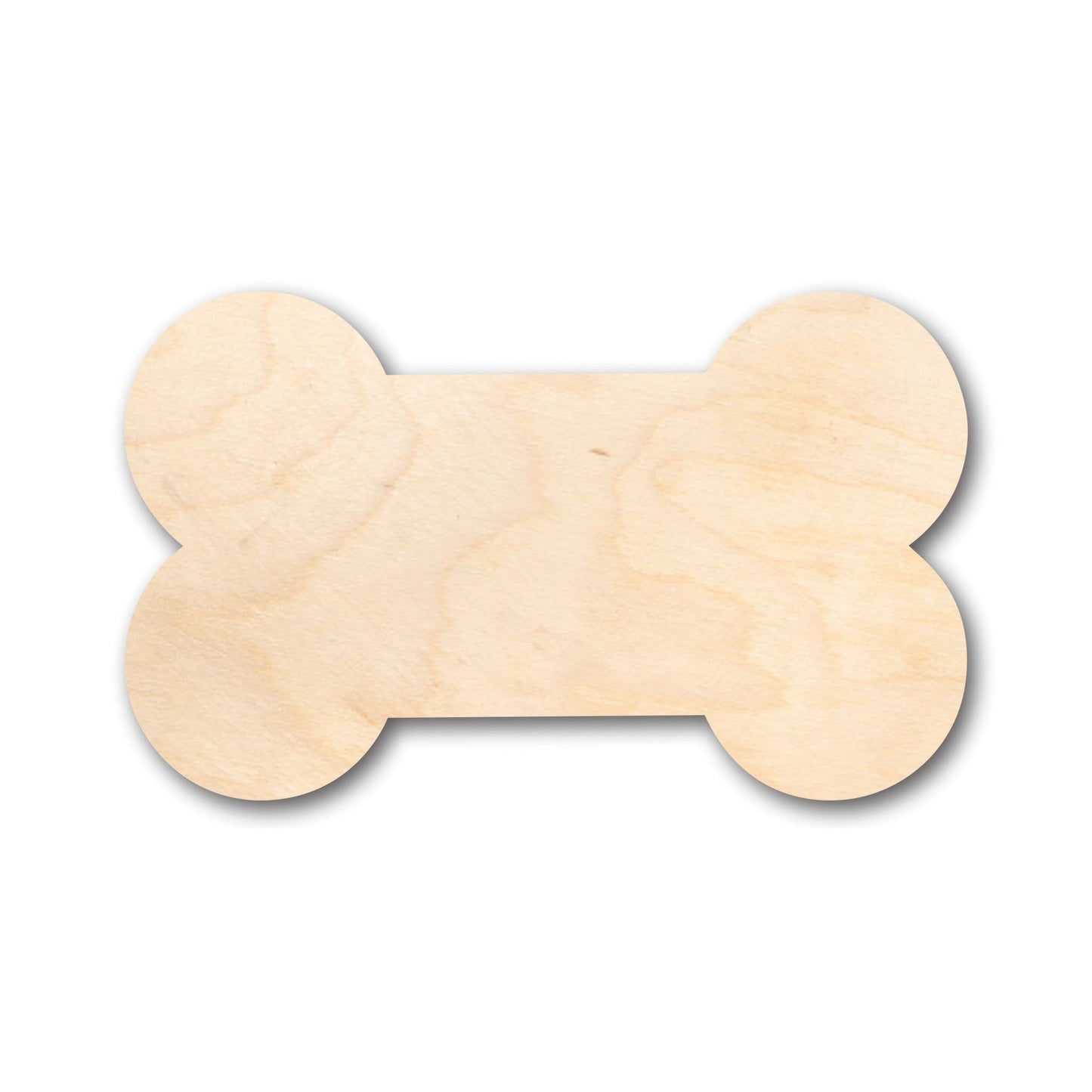 Unfinished Wood Thick Bone Shape - Craft - up to 46" DIY - NameSigns.com