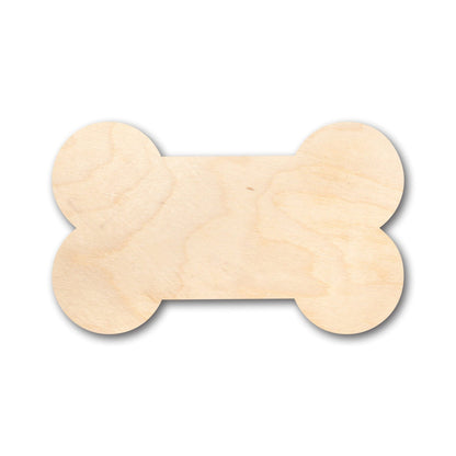 Unfinished Wood Thick Bone Shape - Craft - up to 46" DIY - NameSigns.com