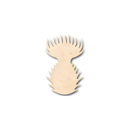 Unfinished Wood Thistle Shape - Spring - Flower - Craft - up to 46" DIY - NameSigns.com