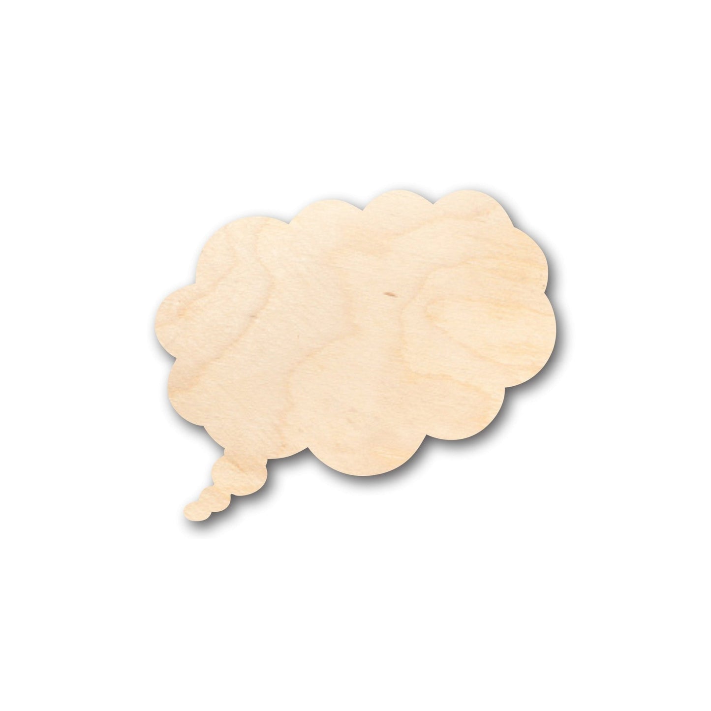 Unfinished Wood Thought Bubble Shape - Craft - up to 46" DIY - NameSigns.com