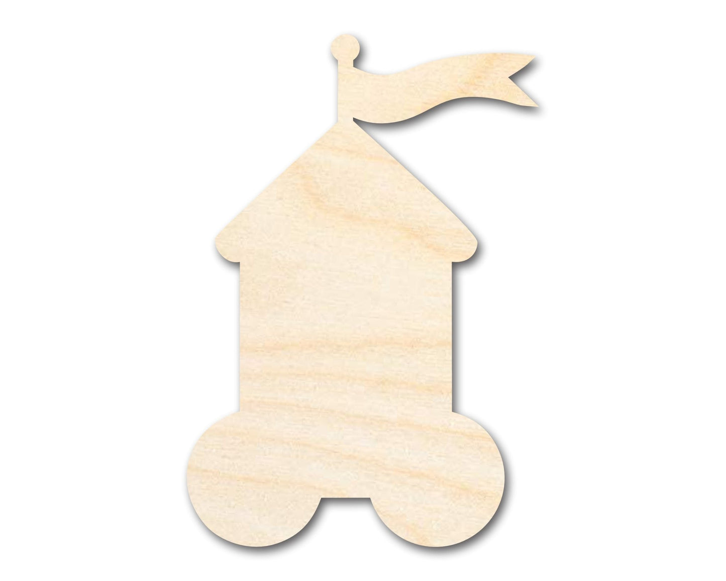 Unfinished Wood Ticket Booth Shape | Amusement Park | Circus | Craft Cutout | up to 46" DIY - NameSigns.com