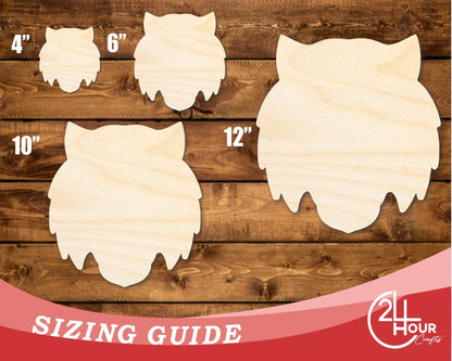 Unfinished Wood Tiger Mascot Shape | DIY Craft Cutout | up to 46" DIY - NameSigns.com