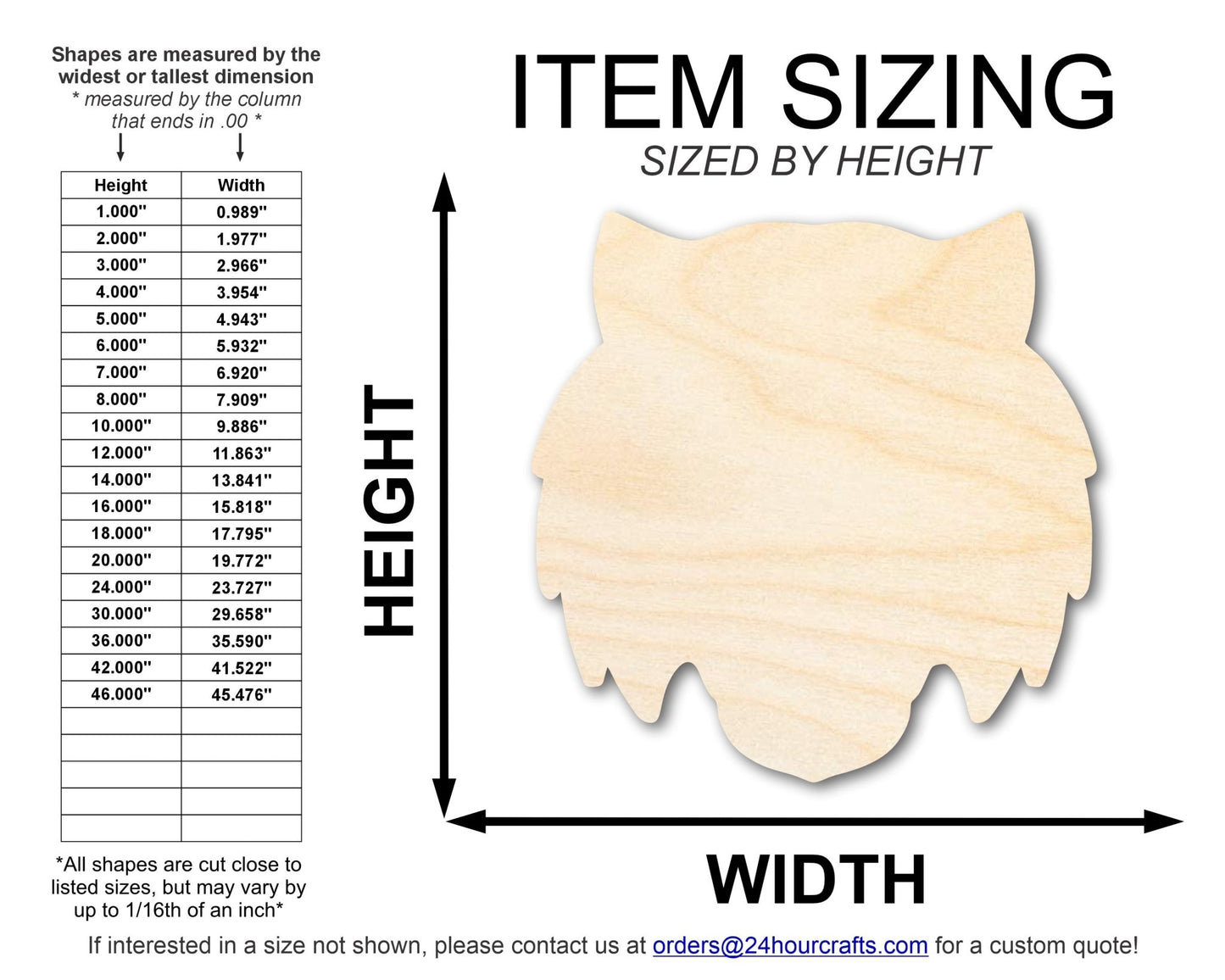 Unfinished Wood Tiger Mascot Shape | DIY Craft Cutout | up to 46" DIY - NameSigns.com