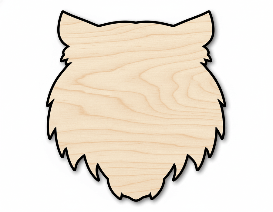 Unfinished Wood Tiger Mascot Shape | DIY Craft Cutout | up to 46" DIY - NameSigns.com