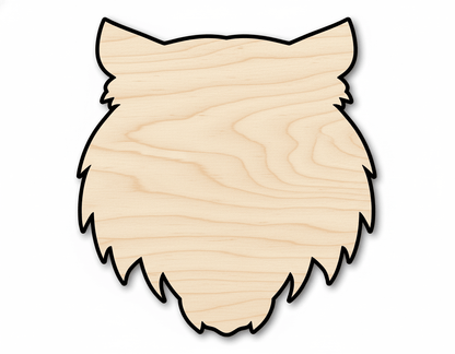 Unfinished Wood Tiger Mascot Shape | DIY Craft Cutout | up to 46" DIY - NameSigns.com