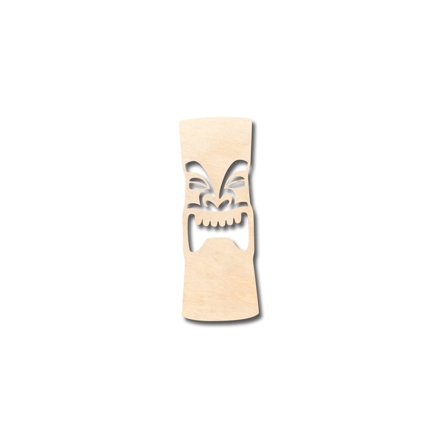 Unfinished Wood Tiki Head Shape - Craft - up to 46" DIY - NameSigns.com