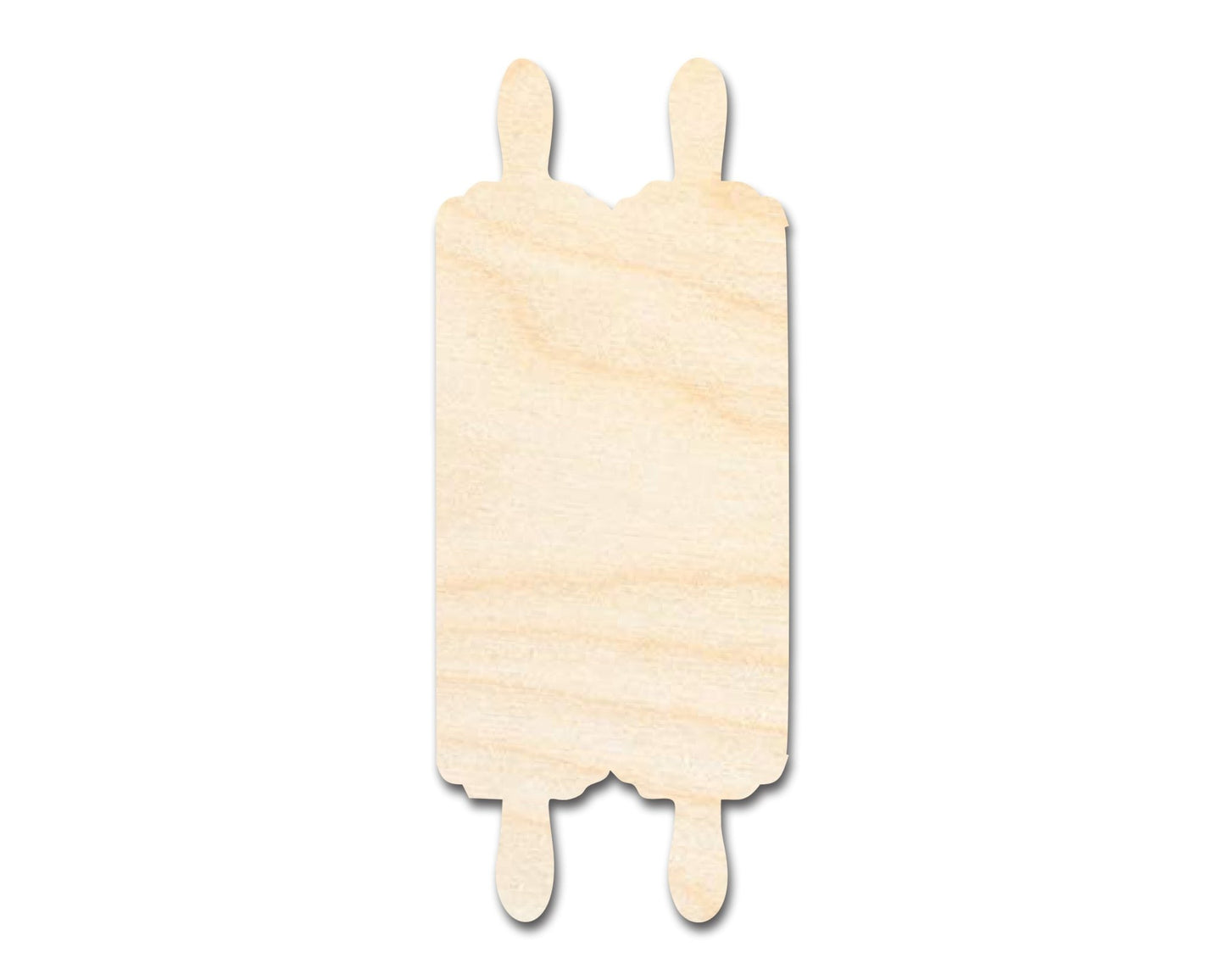 Unfinished Wood Torah Scroll Shape | DIY Craft Cutout | up to 46" DIY - NameSigns.com