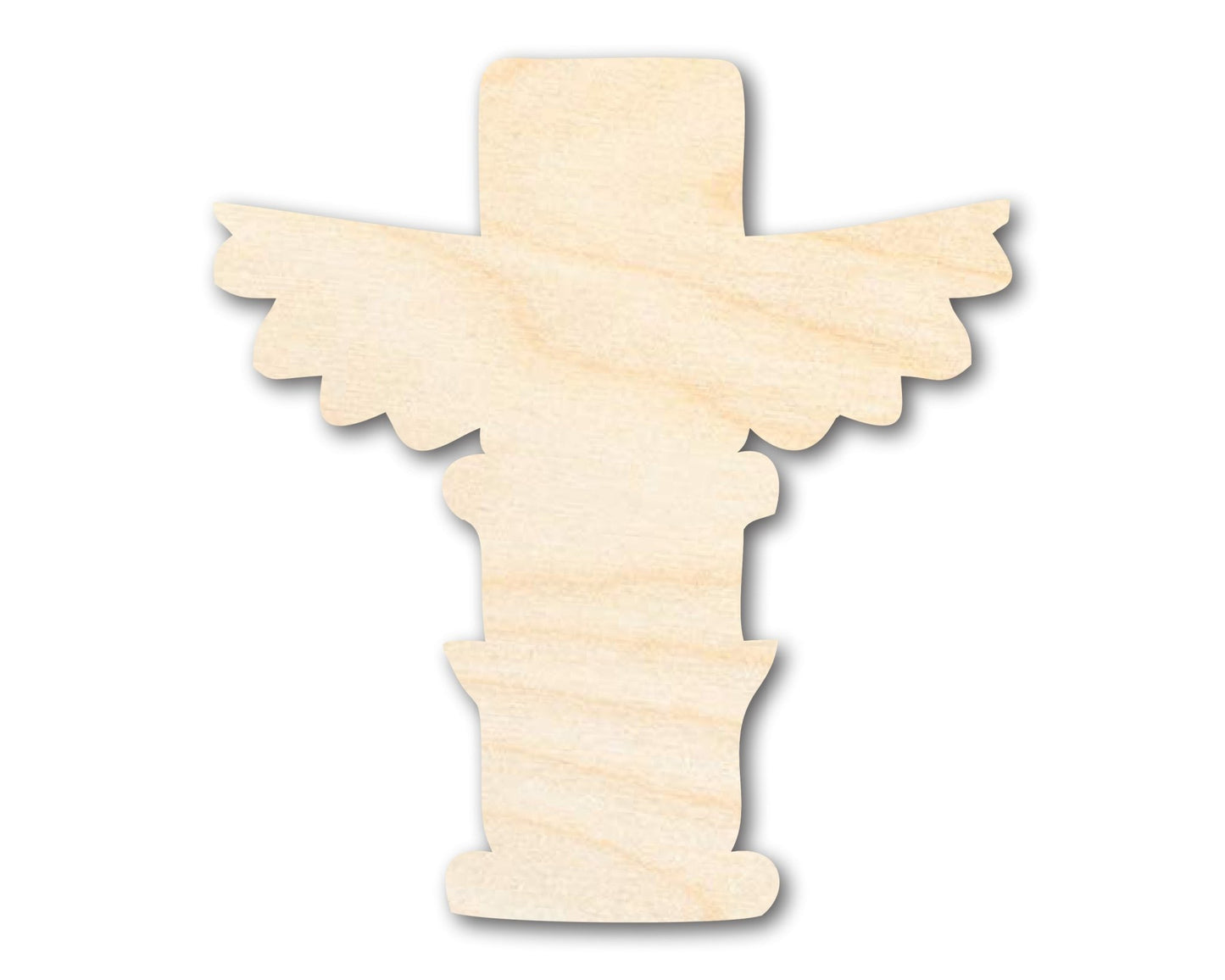 Unfinished Wood Totem Shape | Native American | Craft Cutout | up to 46" DIY - NameSigns.com