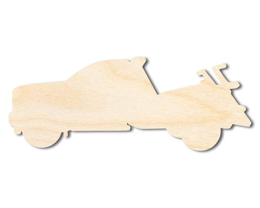 Unfinished Wood Tow Truck Shape | DIY Craft Cutout | up to 46" DIY - NameSigns.com