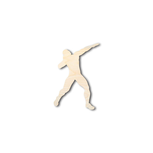Unfinished Wood Track Thrower Shot Put Shape - Craft - up to 46" DIY - NameSigns.com