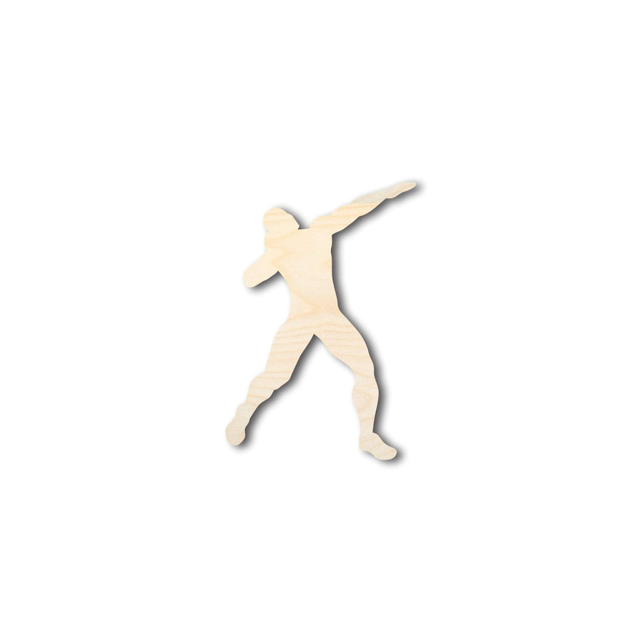 Unfinished Wood Track Thrower Shot Put Shape - Craft - up to 46" DIY - NameSigns.com