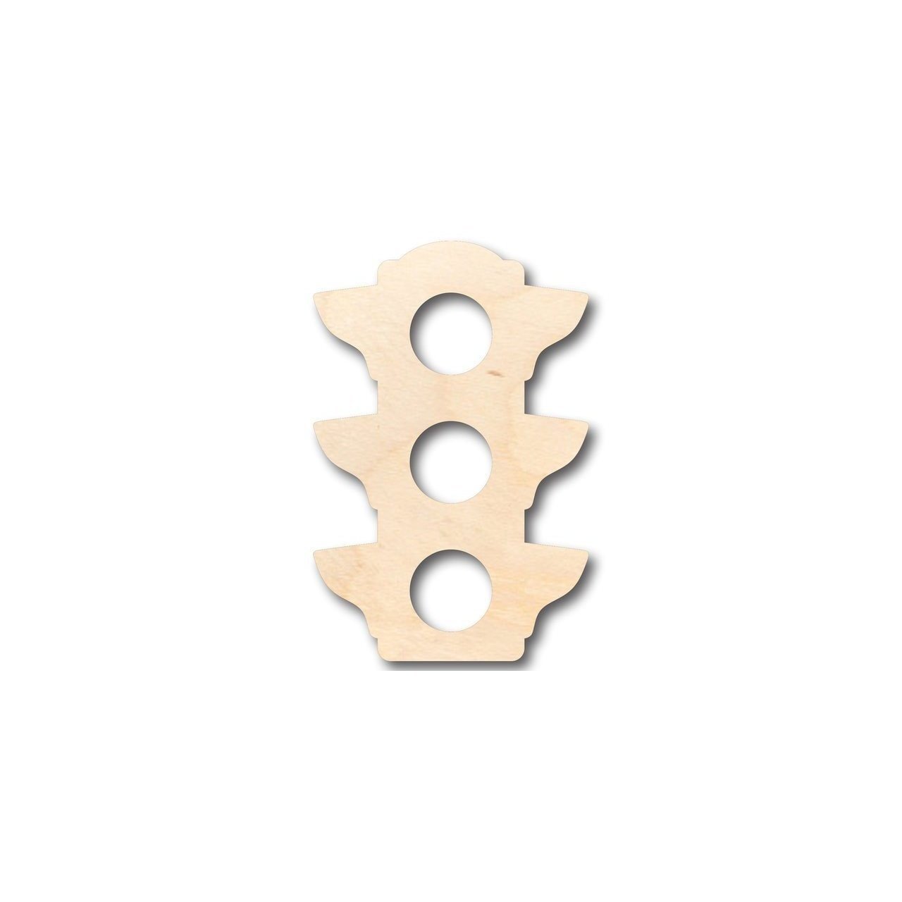 Unfinished Wood Traffic Light Shape - Craft - up to 46" DIY - NameSigns.com