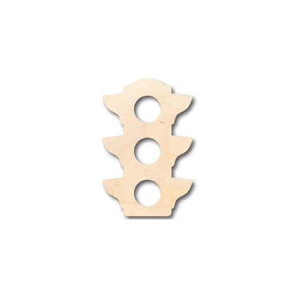 Unfinished Wood Traffic Light Shape - Craft - up to 46" DIY - NameSigns.com