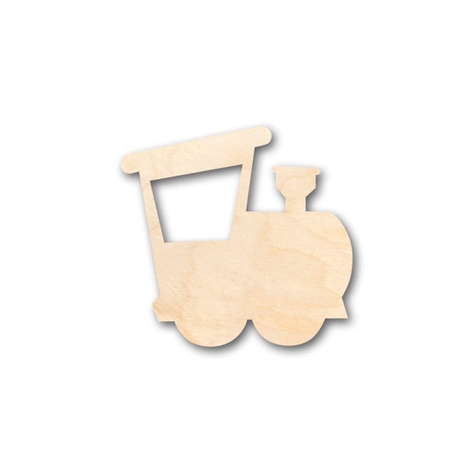 Unfinished Wood Train Locomotive Shape - Craft - up to 46" DIY - NameSigns.com