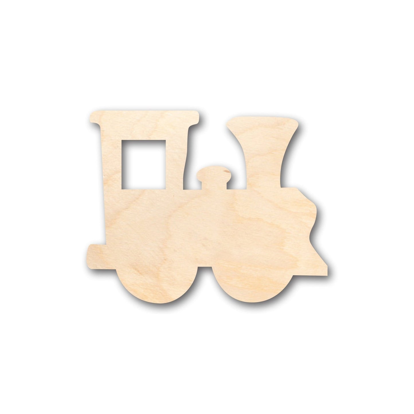 Unfinished Wood Train Locomotive Shape - Craft - up to 46" DIY - NameSigns.com