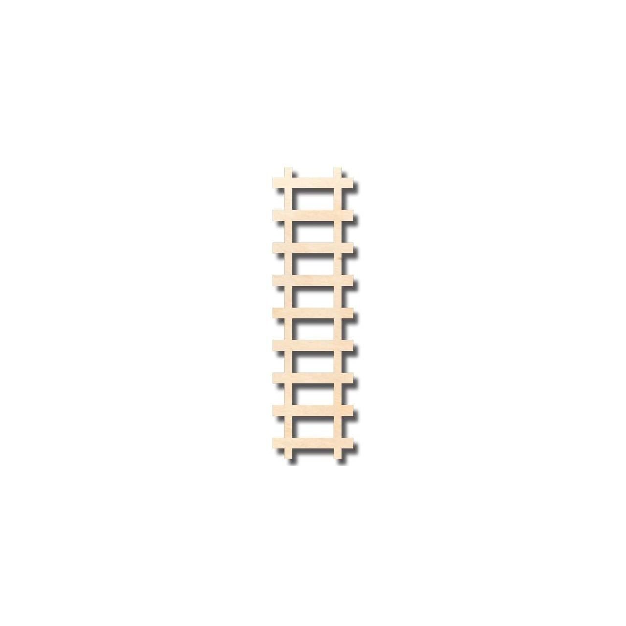 Unfinished Wood Train Track Shape - Craft - up to 46" DIY - NameSigns.com