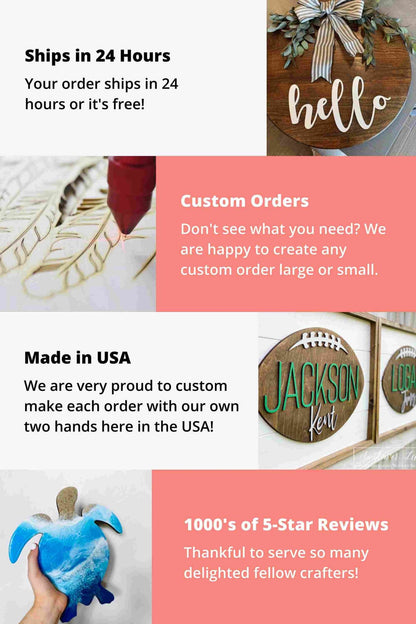 Unfinished Wood Tree of Life Shape - Nature - Trees - Craft - up to 46" DIY - NameSigns.com