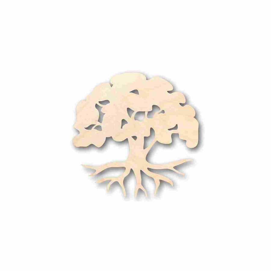 Unfinished Wood Tree of Life Shape - Nature - Trees - Craft - up to 46" DIY - NameSigns.com
