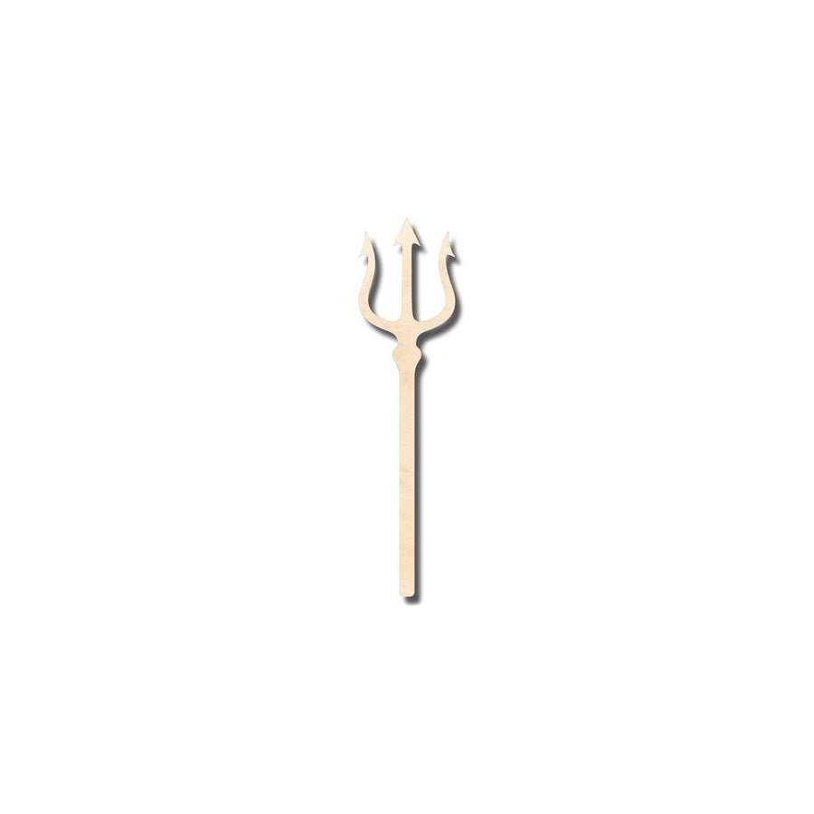 Unfinished Wood Trident Shape - Ocean - Neptune - Craft - up to 46" DIY - NameSigns.com