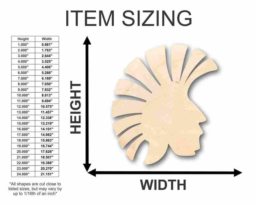 Unfinished Wood Trojan Helmet Shape - Greek Troy History - Craft - up to 46" DIY - NameSigns.com