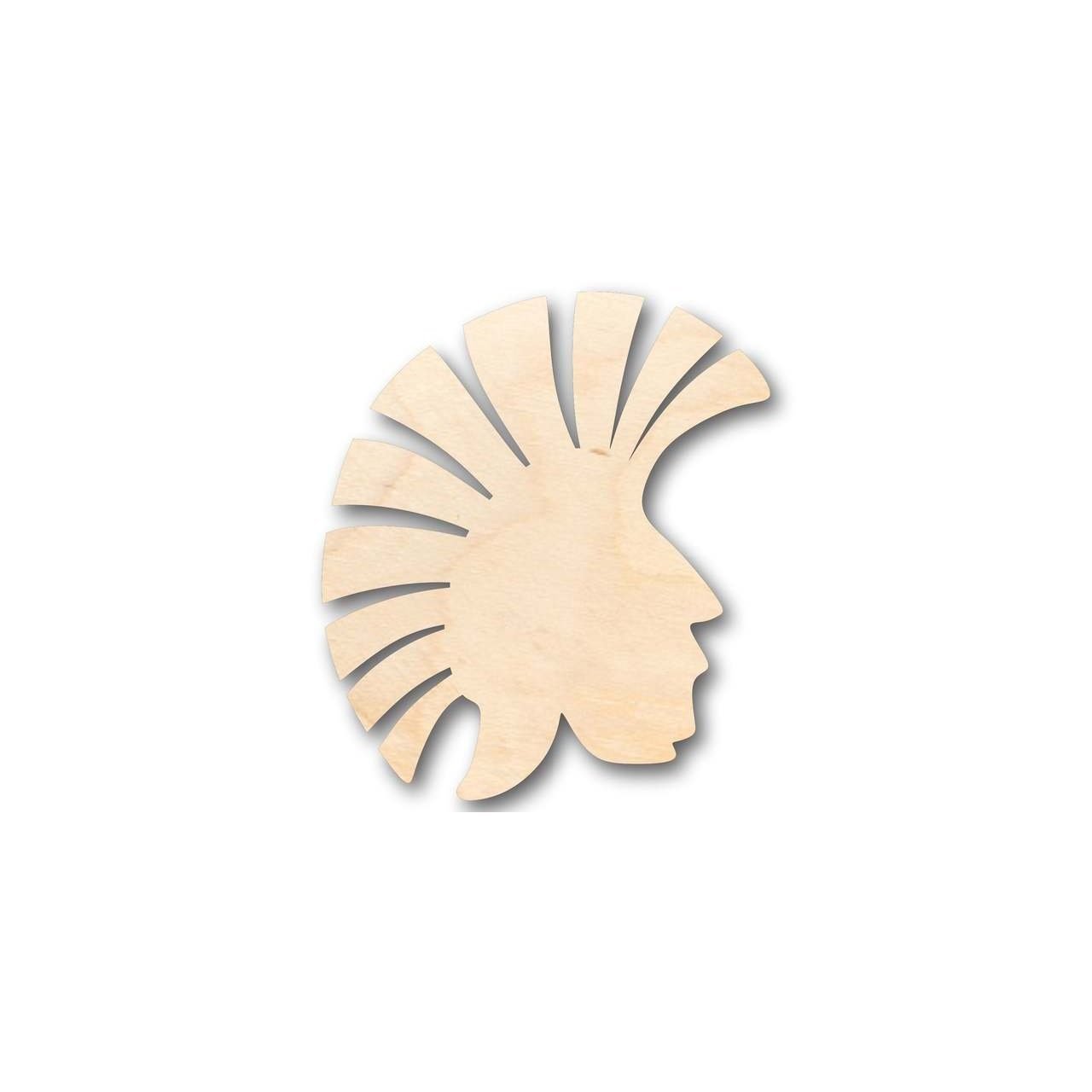 Unfinished Wood Trojan Helmet Shape - Greek Troy History - Craft - up to 46" DIY - NameSigns.com