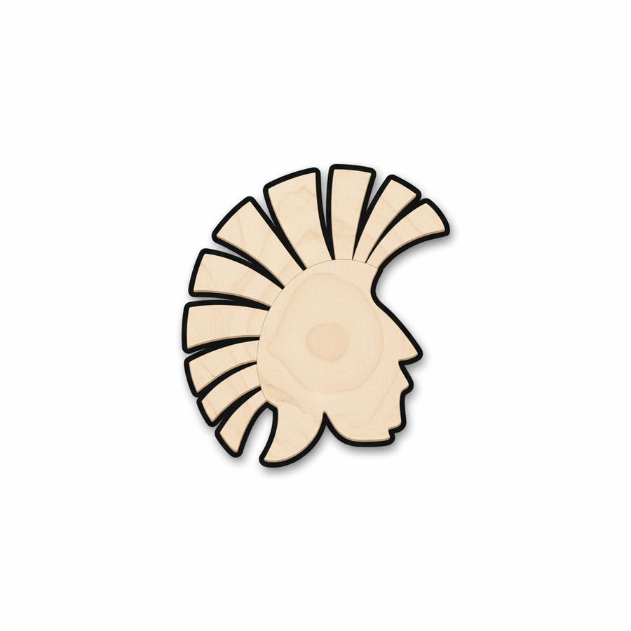 Unfinished Wood Trojan Helmet Shape - Greek Troy History - Craft - up to 46" DIY - NameSigns.com