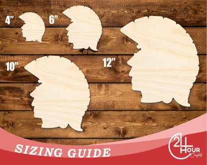 Unfinished Wood Trojan Mascot Shape | DIY Craft Cutout | up to 46" DIY - NameSigns.com