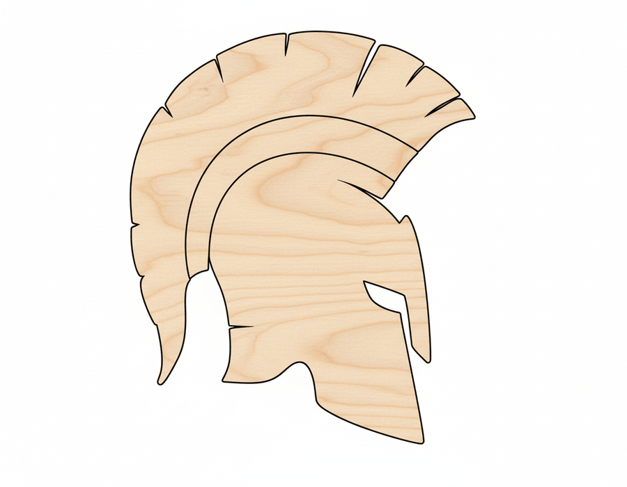 Unfinished Wood Trojan Mascot Shape | DIY Craft Cutout | up to 46" DIY - NameSigns.com